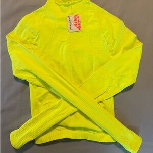 FP Movement by Free People Neon Yellow Long Sleeve Top